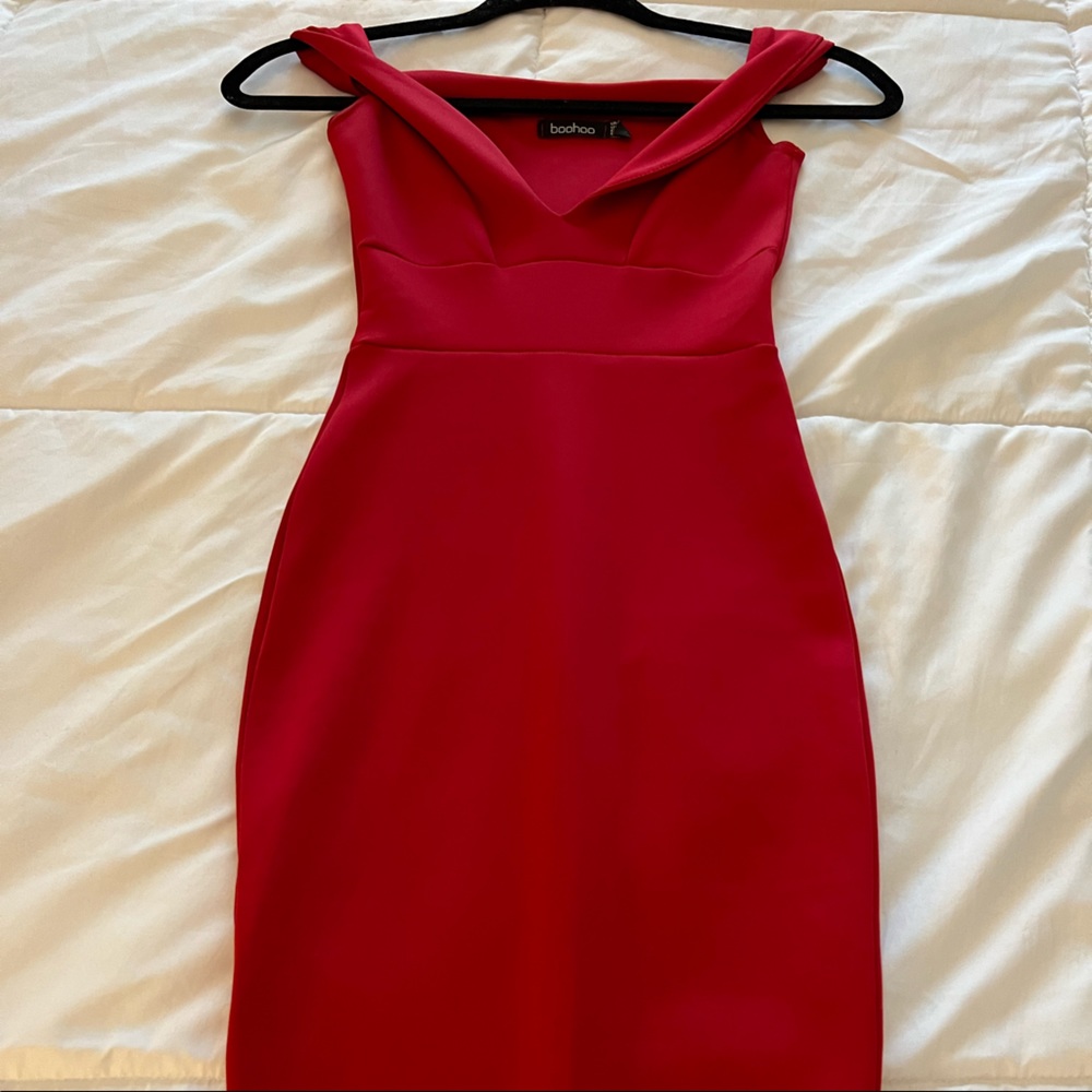 Off Shoulder Midi Dress